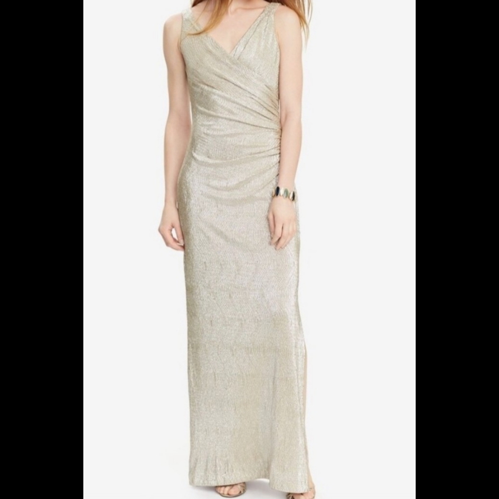 Ralph Lauren Evening gold gown (12)